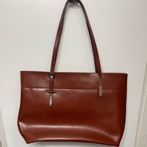Kattee Brown Leather Tote